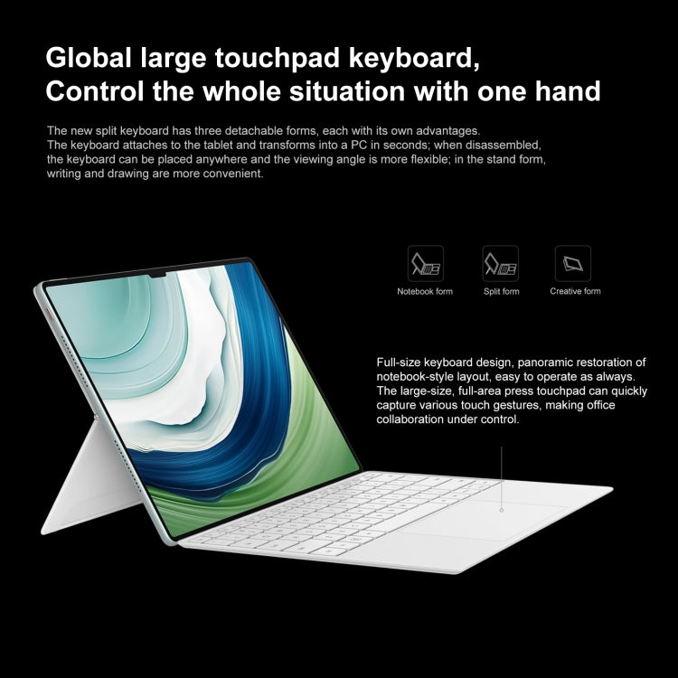 HUAWEI MatePad Pro 13.2 inch WiFi, with Smart Keyboard + Stylus, HarmonyOS 4 Hisilicon Kirin 9000S 12-core, Not Support Google Play