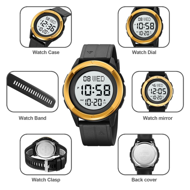 SKMEI 2047 Multifunctional Men 50M Waterproof Sports Digital Wrist Watch
