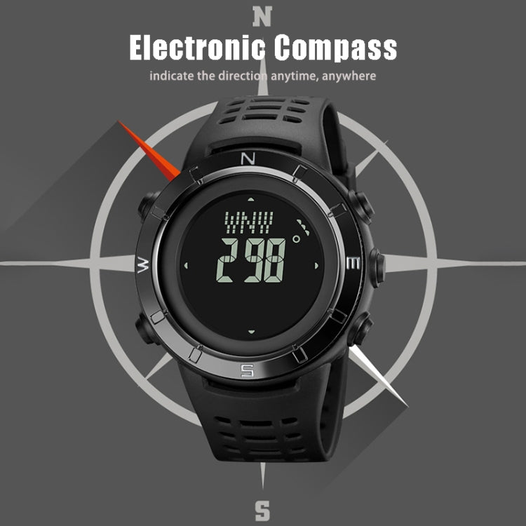 Shimei 2096 Multifunctional Men 50M Waterproof Compass Noctilucent Digital Wrist Watch
