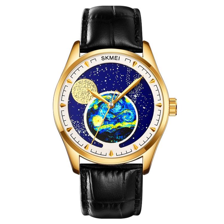 SKMEI 2115 Multifunctional Men Outdoor 30M Waterproof Moon Phase Quartz Watch