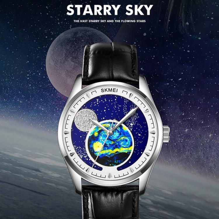 SKMEI 2115 Multifunctional Men Outdoor 30M Waterproof Moon Phase Quartz Watch