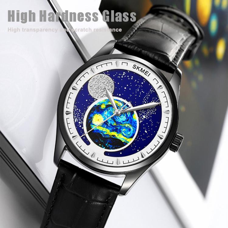 SKMEI 2115 Multifunctional Men Outdoor 30M Waterproof Moon Phase Quartz Watch