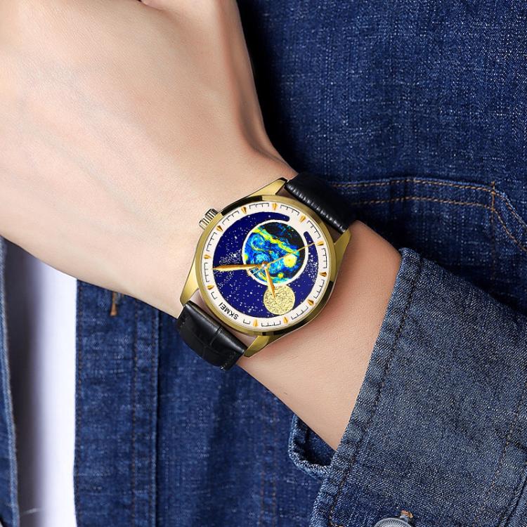 SKMEI 2115 Multifunctional Men Outdoor 30M Waterproof Moon Phase Quartz Watch