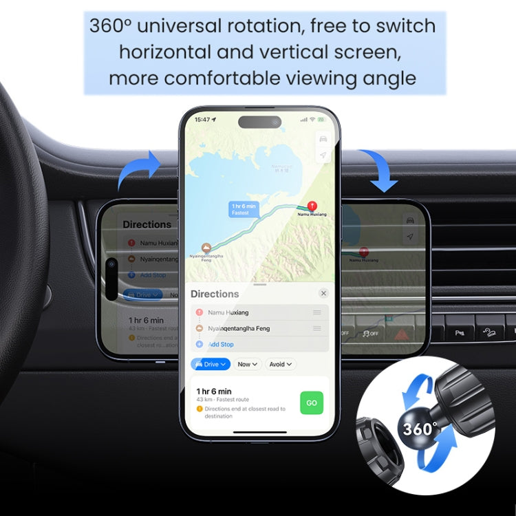 USAMS US-ZJ075 Magnetic Car Air Vent Phone Holder