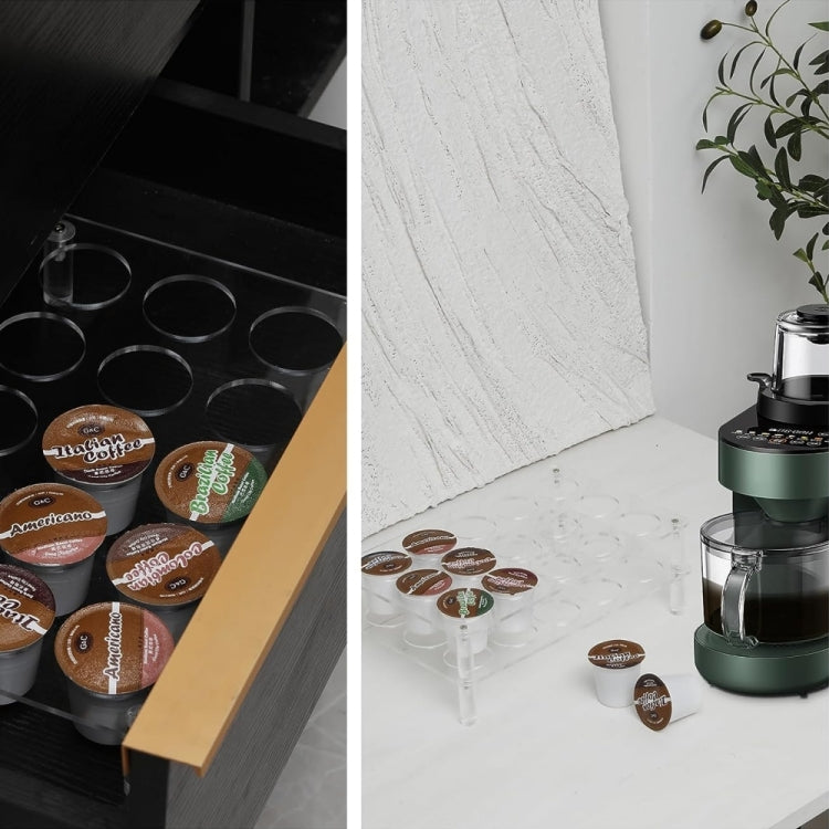 2pcs YX037 Coffee Capsule Display Rack Coffee Bag Organizer