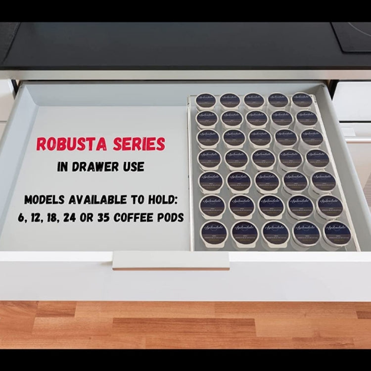 YX038 Acrylic 24 Holes Coffee Capsule Storage Display Stand