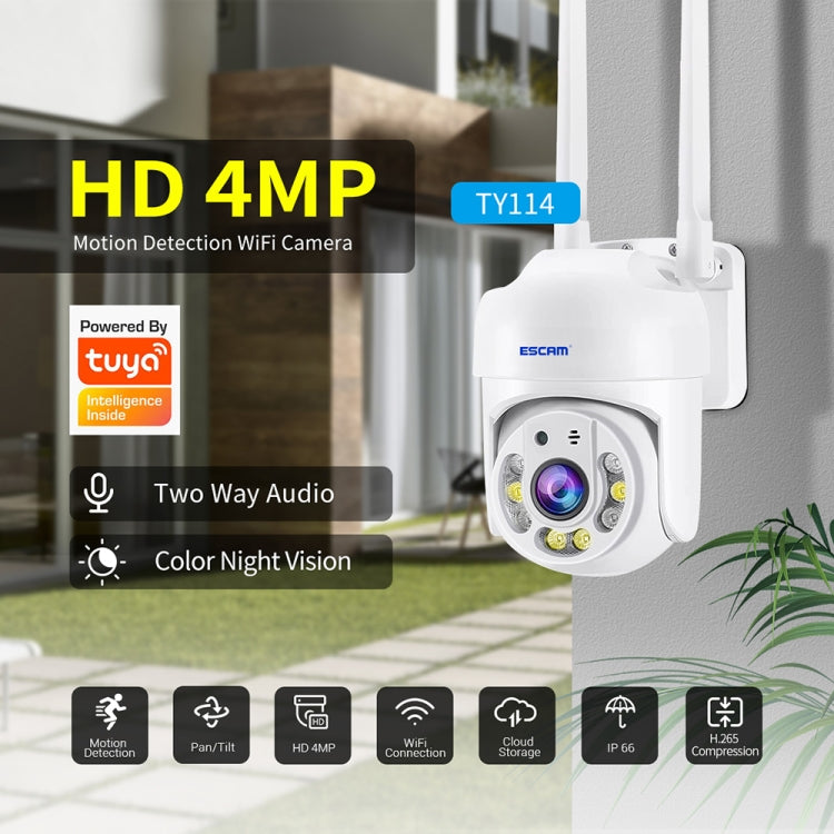 ESCAM TV114 4MP WiFi Camera Support Two-Way Voice & Night Vision & Motion Detection