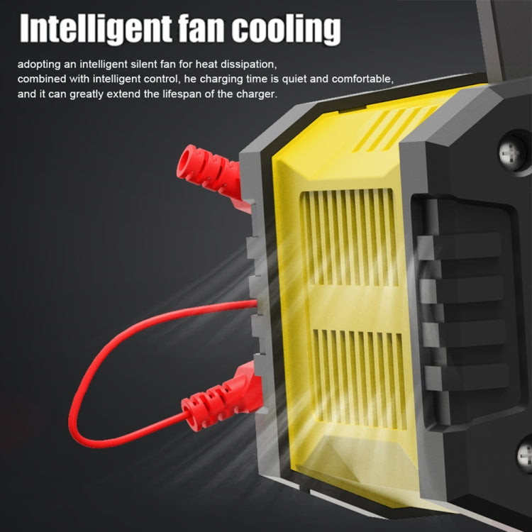 FOXSUR 12V / 24V 10A Portable Motorcycle Car Smart Battery Charger