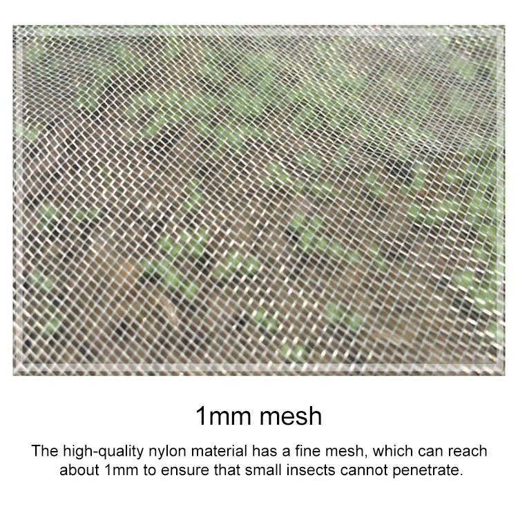 Garden Dustproof Nylon Net Insect Screen Packing Bag, Mesh Aperture: 1mm