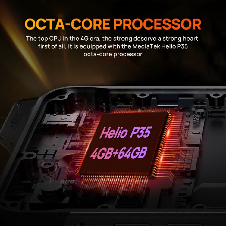 UNIWA W888 HD+ Rugged Phone, 6.3 inch Android 11 Mediatek MT6765 Helio P35 Octa Core up to 2.3GHz, NFC, OTG, Network: 4G
