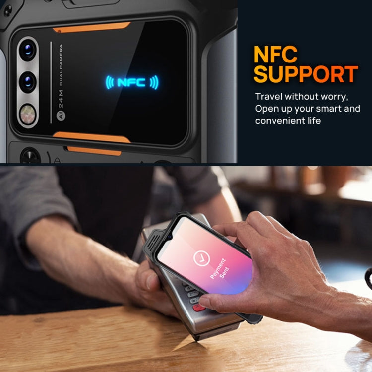 UNIWA W888 HD+ Rugged Phone, 6.3 inch Android 11 Mediatek MT6765 Helio P35 Octa Core up to 2.3GHz, NFC, OTG, Network: 4G