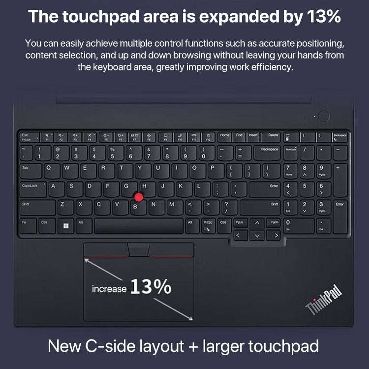 Lenovo ThinkPad E16-B2CD 16 inch Laptop, Windows 11 Home Chinese Version, Intel Core i7-13700H