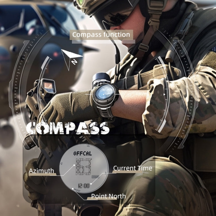 NORTH EDGE VERTICO Carbon Fiber Outdoor Sports Multifunctional Electronic Watch