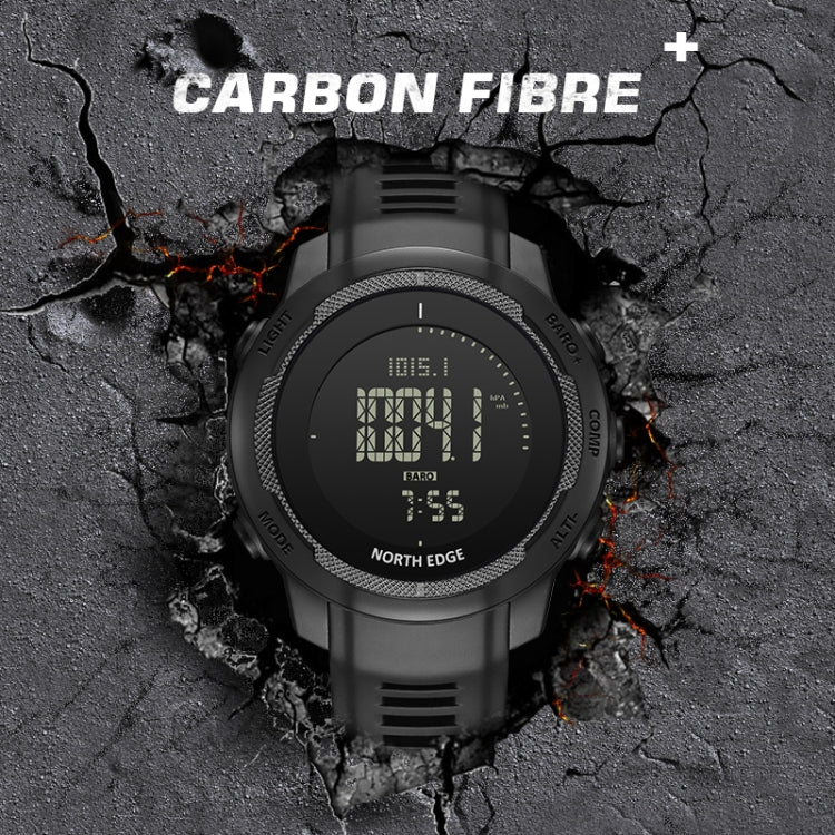 NORTH EDGE VERTICO Carbon Fiber Outdoor Sports Multifunctional Electronic Watch