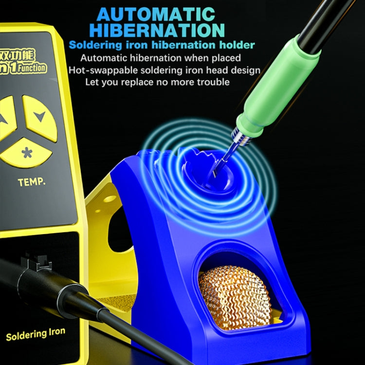 Mechanic 861DS 2 in 1 Dual Function Hot Air Gun Electric Soldering Iron Rework Station