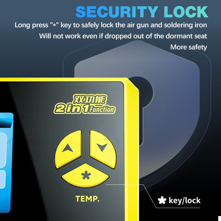 Mechanic 861DS 2 in 1 Dual Function Hot Air Gun Electric Soldering Iron Rework Station