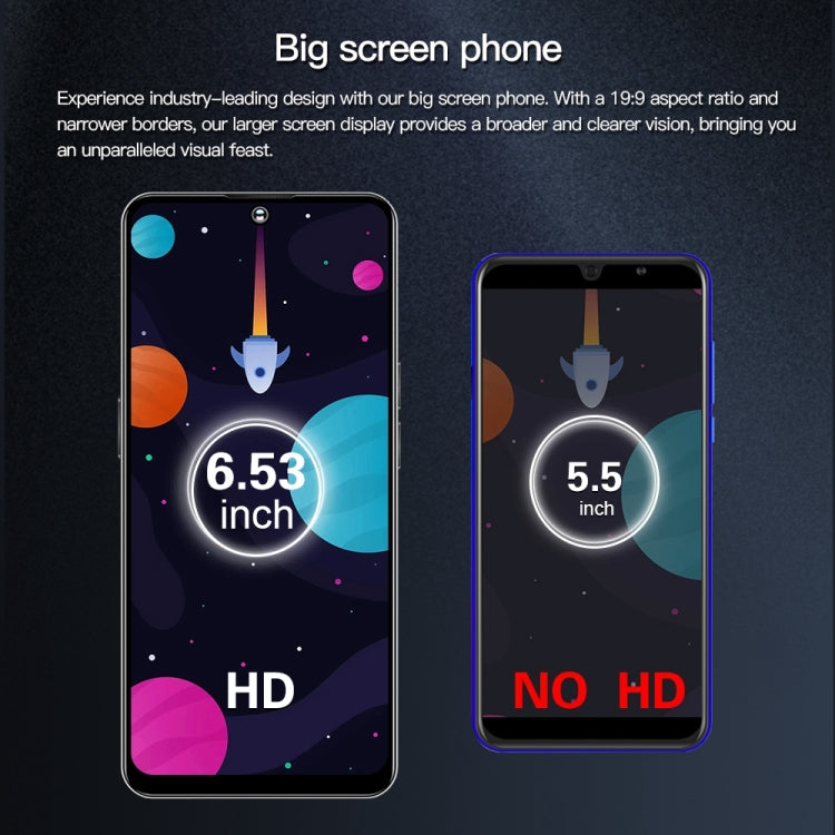 F15 Pro+ / U29, 6.53 inch Screen, Face Identification, Android 8.1 MTK6737 Quad Core, Network: 4G, OTG, Dual SIM