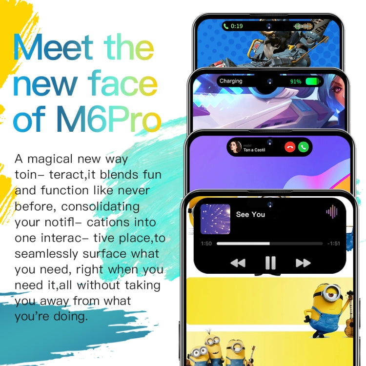 M6Pro / U30, 6.53 inch Screen, Face Identification, Android 8.1 MTK6737 Quad Core, Network: 4G, OTG, Dual SIM