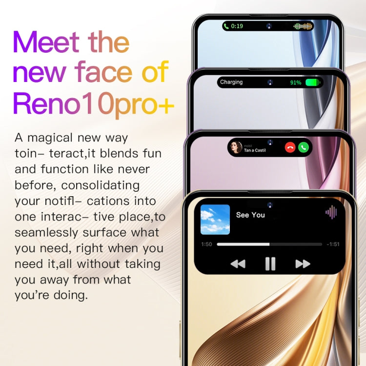 Reno10Pro+ / U22, 6.53 inch Screen, Face Identification, Android 8.1 MTK6737 Quad Core, Network: 4G, OTG, Dual SIM