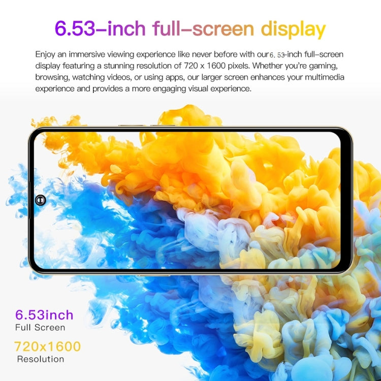 Reno10Pro+ / U22, 6.53 inch Screen, Face Identification, Android 8.1 MTK6737 Quad Core, Network: 4G, OTG, Dual SIM