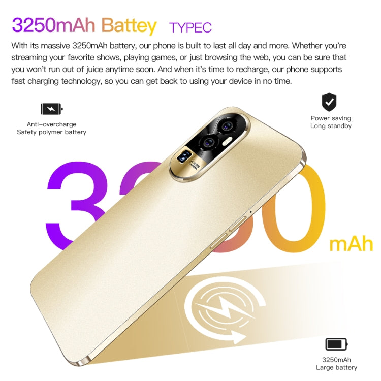 Reno10Pro+ / U22, 6.53 inch Screen, Face Identification, Android 8.1 MTK6737 Quad Core, Network: 4G, OTG, Dual SIM