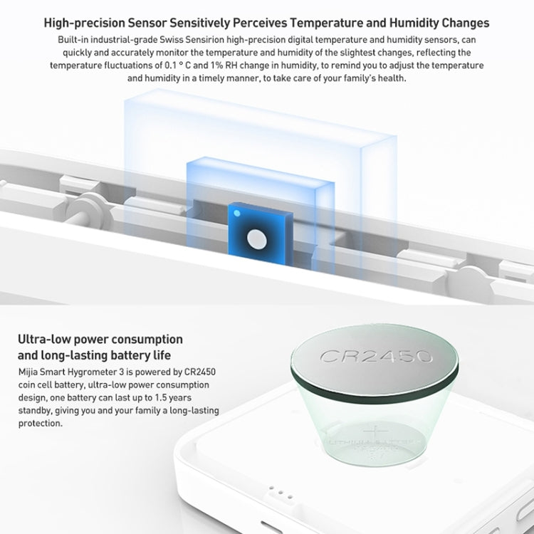 Original Xiaomi Mijia Smart Bluetooth Digital Thermometer Hygrometer 3