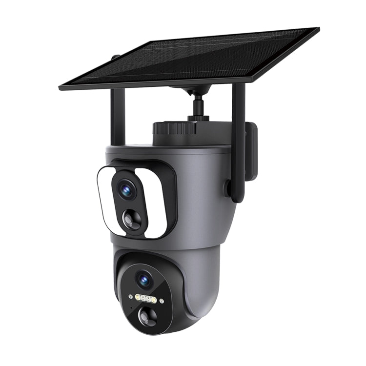 ESCAM QF390 2x2MP Binocular Solar WiFi Camera Supports Two-way Voice & Alarm Recording