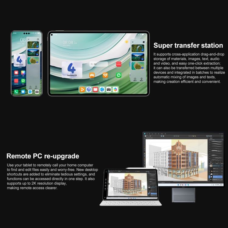 HUAWEI MatePad Pro 11 inch 2024 WiFi, HarmonyOS 4 Bidirectional Beidou Satellite Communication, Not Support Google Play