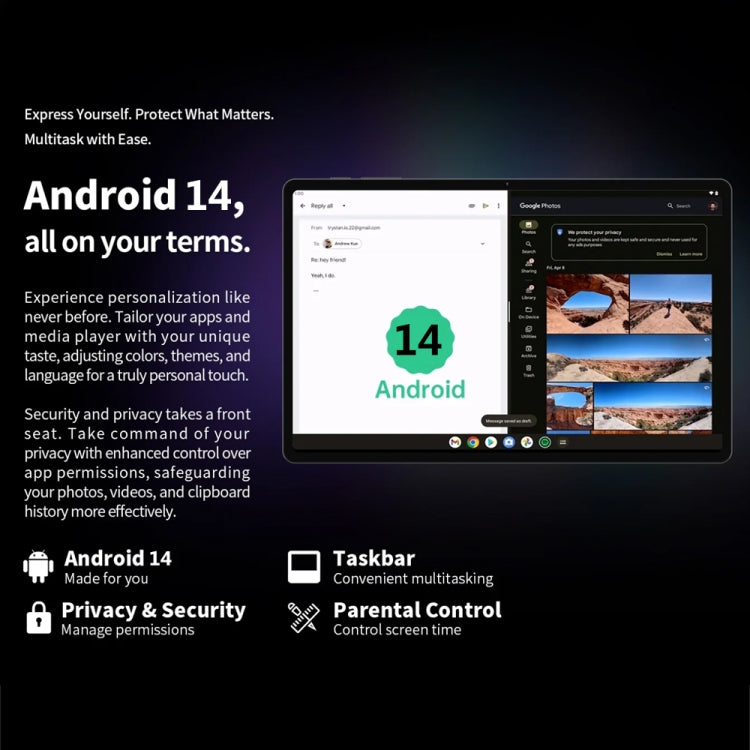 Teclast T60 4G LTE Tablet PC 12 inch,  Android 14 Unisoc T616 Octa Core, Support Dual SIM