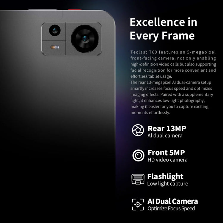 Teclast T60 4G LTE Tablet PC 12 inch,  Android 14 Unisoc T616 Octa Core, Support Dual SIM