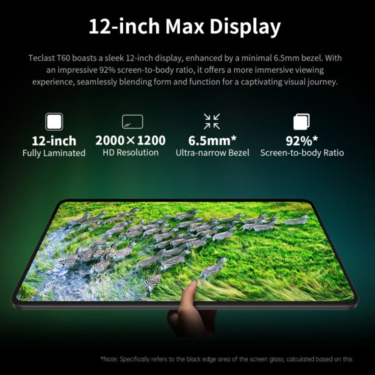 Teclast T60 4G LTE Tablet PC 12 inch,  Android 14 Unisoc T616 Octa Core, Support Dual SIM