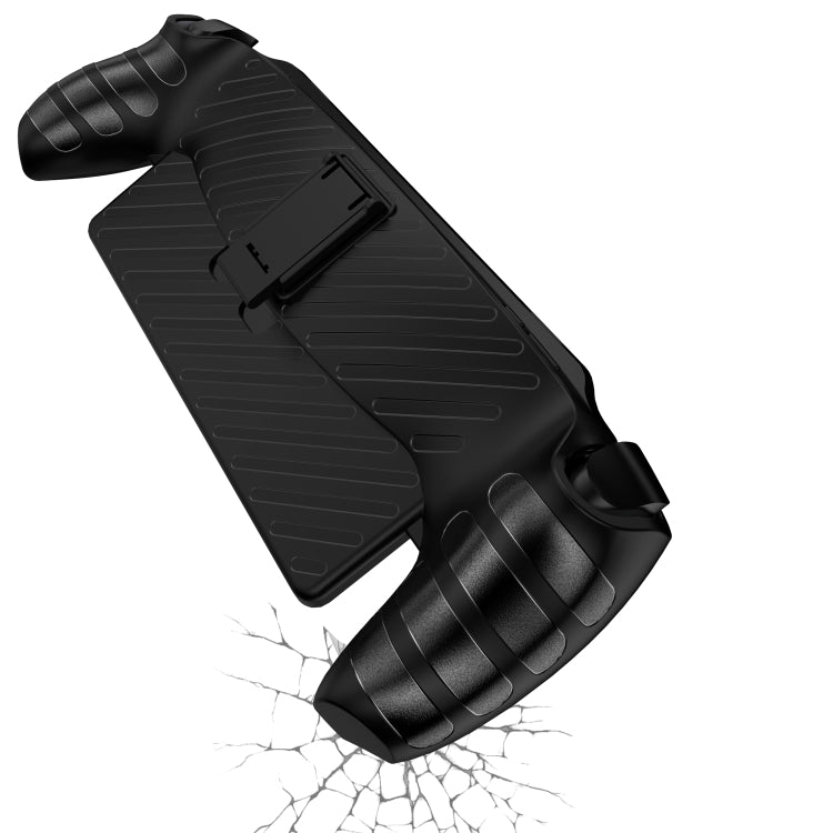 TPU Stripe Game Console Case with Holder