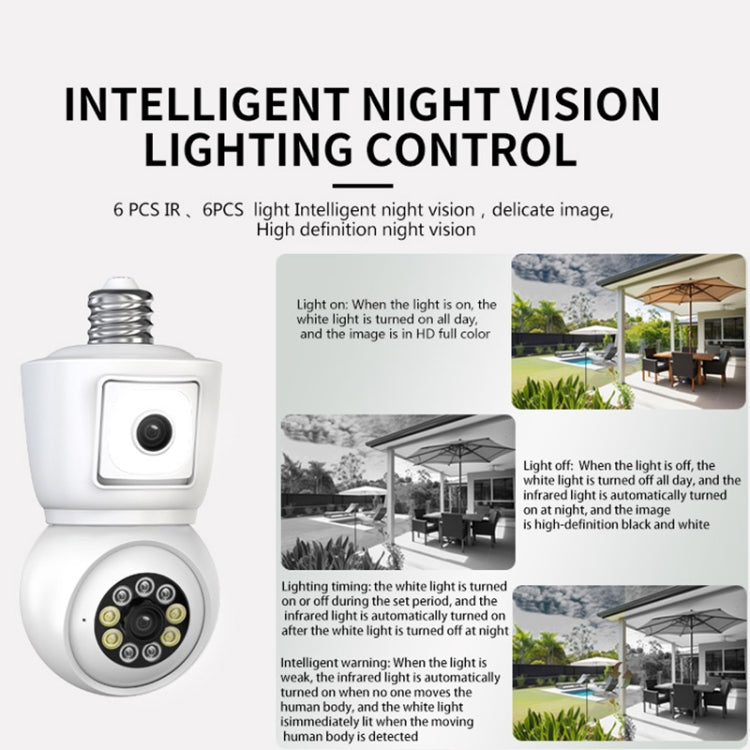 DP44 Bulb-type Motion Tracking Night Vision Smart Camera Supports Voice Intercom