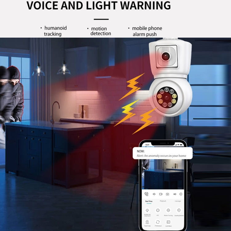 DP44 Bulb-type Motion Tracking Night Vision Smart Camera Supports Voice Intercom