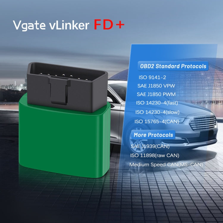 Vgate VLINKER FD + V2.2 Bluetooth 4.0 Car OBD Fault Diagnosis Detector