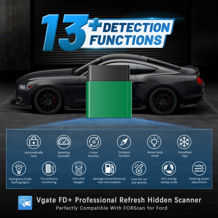 Vgate VLINKER FD + V2.2 Bluetooth 4.0 Car OBD Fault Diagnosis Detector