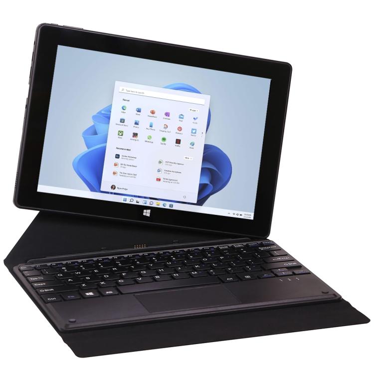 HONGSAMDE 10.1 inch 2 in 1 Tablet PC, Windows 11, Intel Celeron J4105 Quad Core with Keyboard