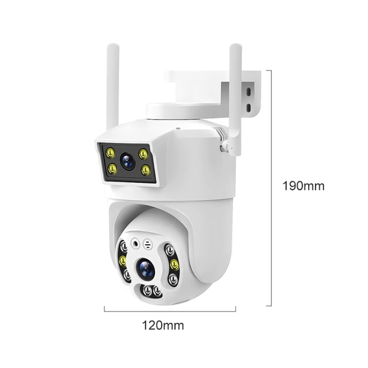 QX106 2MP Outdoor Waterproof WiFi Dual Lens Surveillance Camera