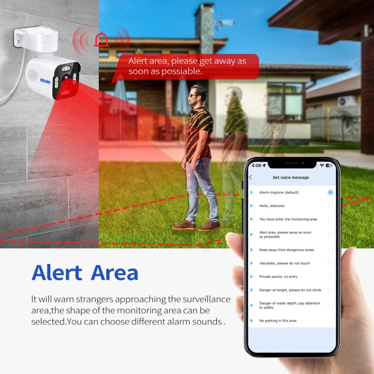 ESCAM PT303 3MP HD Motion Detection APP Control Pan & Tilt WiFi IP Camera