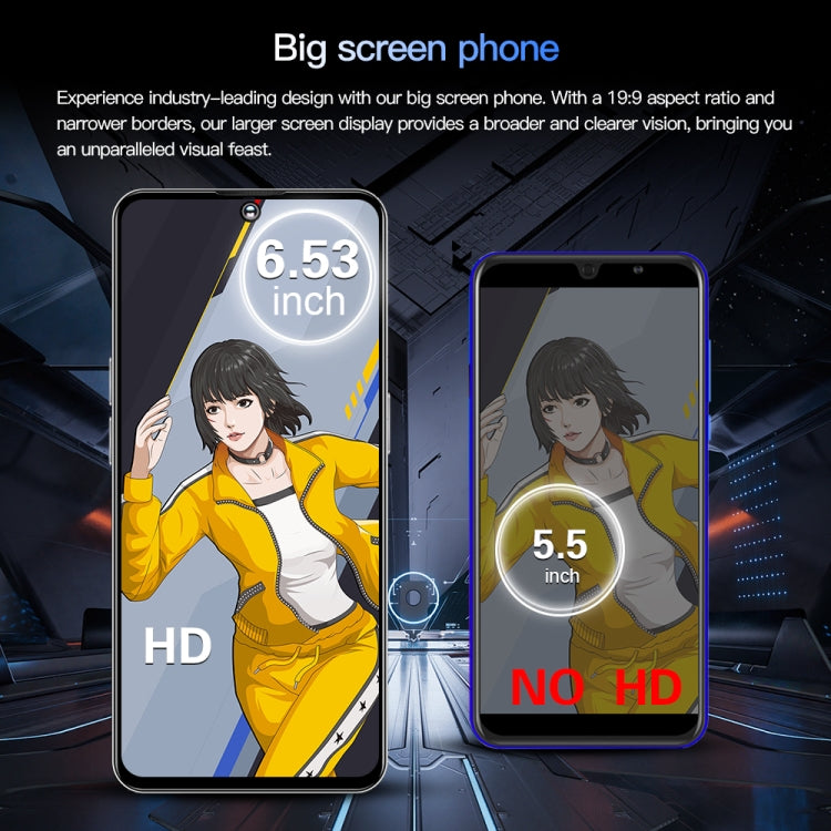 Povo5pro / PU31, 6.53 inch Face Identification Android 8.1 MTK6753 Octa Core, Network: 4G, AI GPT4, Dual SIM