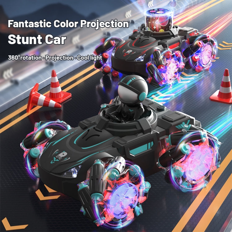 Q169 2.4G Magic Color Projection Stunt Remote Control Car