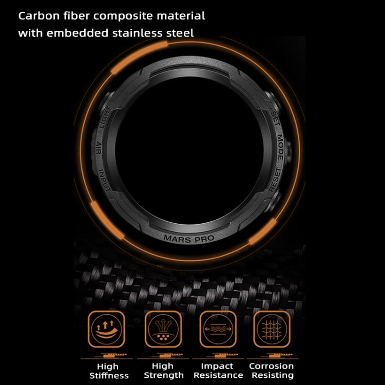 NORTH EDGE MarsPro Carbon Fiber Outdoor Sports Multifunctional Electronic Watch