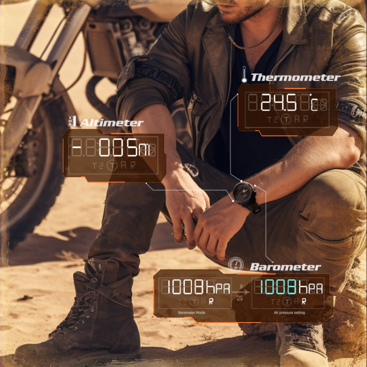 NORTH EDGE MarsPro Carbon Fiber Outdoor Sports Multifunctional Electronic Watch