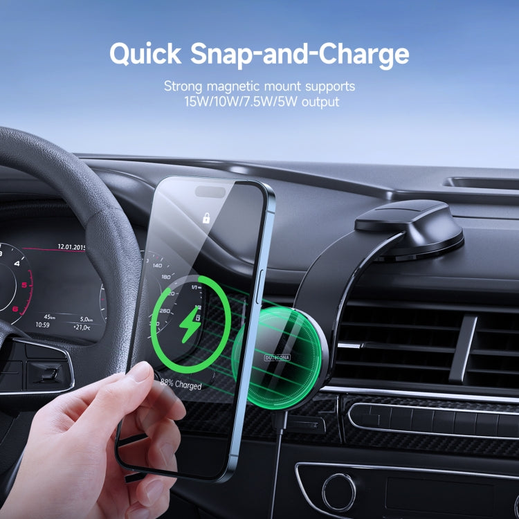 DUZZONA V3 15W Car Magnetic Wireless Charger Phone Holder