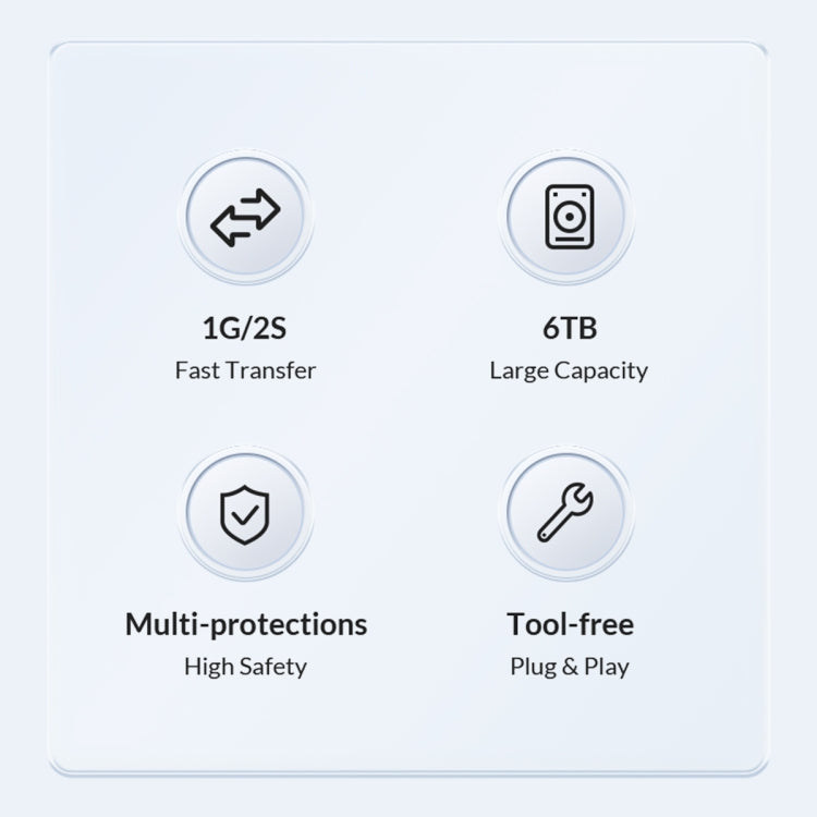 ORICO DZ25C3-CR 2.5-inch Type-C 5Gbps External Storage HDD Case