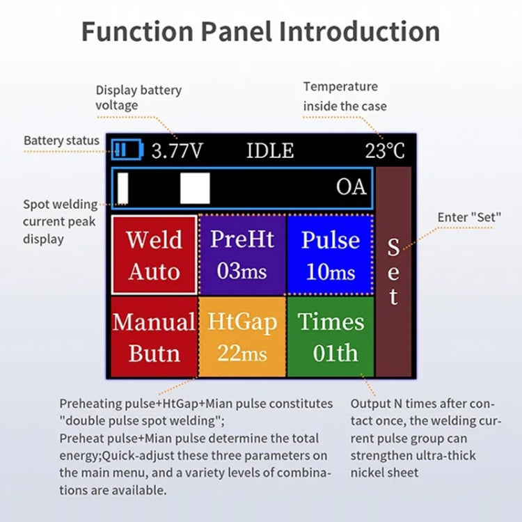 QianLi Macaron Max Portable Double Pulse Integrated Battery Spot Welding Machine