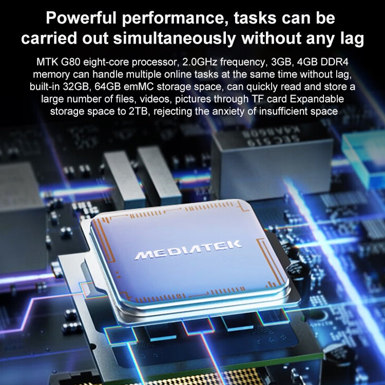 Lenovo K9 4G LTE Tablet, 9 inch Android 12, MediaTek Helio G80 Octa Core, Support Face Identification