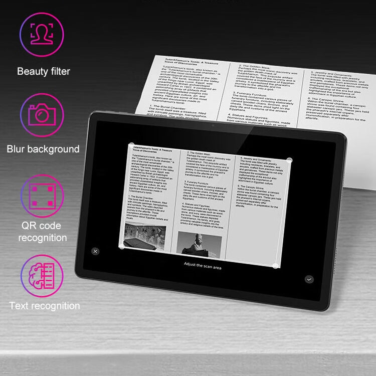 Lenovo K10 WiFi Tablet TB330FU, 10.95 inch Android 13, MediaTek Helio G88 Octa Core, Support Face Identification