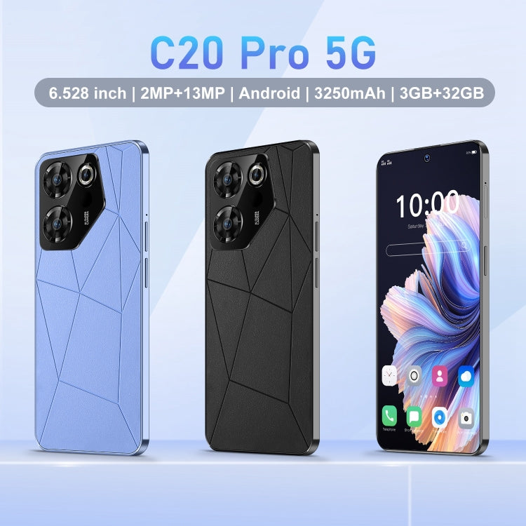 C20 Pro 5G / U32, 6.528 inch Face Identification Android 10.0 MTK6737 Quad Core, Network: 4G, OTG, Dual SIM