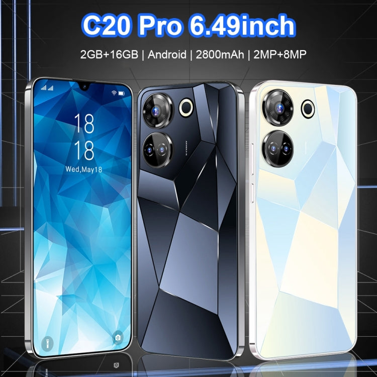 C20 Pro / X19, 6.49 inch Face Identification Android 8.1 MTK6580A Quad Core, Network: 3G, Dual SIM